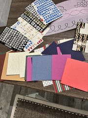 Lot of Scrapbooking Supplies. Burlap, Letters, Stencils, Paper, Hot Glue Guns,++