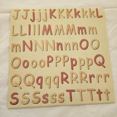 Lot 7 Sheets NON-ADHESIVE Alphabet Letters Numbers Pink Blue Pastel More Vintage