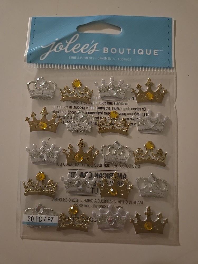 Jolee’s Boutique CROWN 👑 REPEATS Scrapbooking Stickers