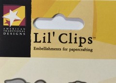 SILVER SPRING FLORAL CLIP(2pc)American Traditional•Journaling Memories•Scrapbook