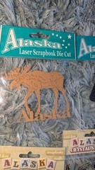 Alaska scrapbook Stickers Die Cuts 3D, Crystal, Decals Scrapbooking Lot