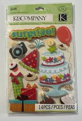 K & Company Dimensional Stickers-Variations-Brenda Walton, Confetti, Happy Tails