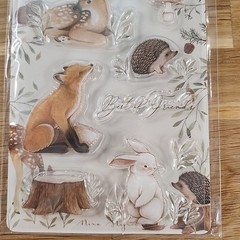 Craft Consortium Best Friends Clear Stamp Set Nina Stajner Little Fawn NEW