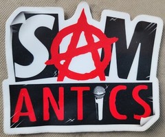 Vintage Samantics Podcast Swag Stickers & Pinback Button NICE Advertising Lot