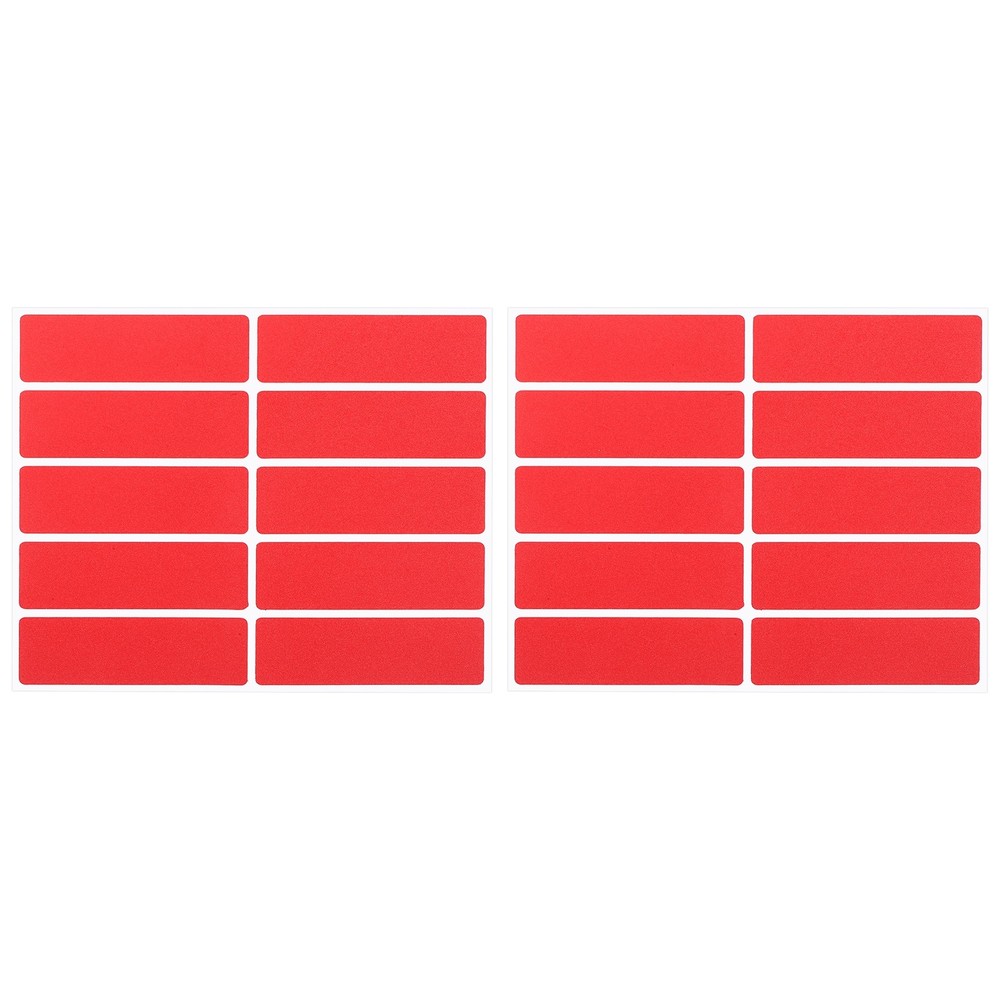 5S Location Marking Corner, (4x4x1.2 Inch, Red) (24Pcs), Dash Shaped Sticker