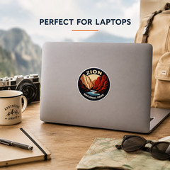 Zion National Park Sticker Waterproof Vinyl Decal 3″ Laptop Bottle