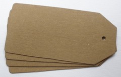 {4} ORNATE POiNT TAGS – Raw Bare Unfinished Chipboard Die Cuts Embellishments