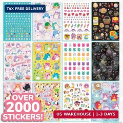 Horizon Group USA Sticker Book with Large and Small Sizes, Kids Stationary for W