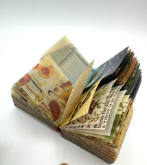 Mo Card Vellum Small Books Qty 4 Floral Van Gogh Color Vintage-theme Scrapbook