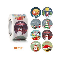 500pcs/Roll Decoration Merry Christmas Roll Paper Party Sticker Gift Label