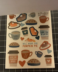 Recollections Halloween LOT Autumn Fall Pumpkins Forest Animals Coffee STICKERS