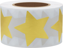 Gold Star Stickers for Kids Reward Metallic Foil Star Labels 1.5 Inch 500 Total