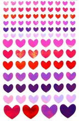 100 pc. 5″X8″ SHEET FOIL IRIDESCENT ROMANTIC HEART STICKERS #9 Fast USA Ship!