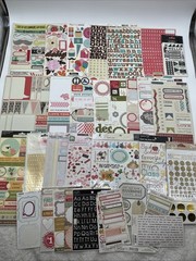 Scrapbooking Destash Lot My Minds Eye Echo Park Teresa Collins Stickers Rubons