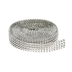 4-row Darice BLING ON A ROLL SILVER Mesh Ribbon – 0.62 In x 3 Yards RH1009