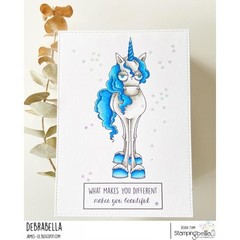 New Stamping Bella Rubber Stamp ODDBALL UNICORN cling set of 2 free USA ship