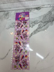 Vintage Stickers LISA FRANK Koala Im Jeans Ice Cream Sticker Pack 1 Sheet Strip