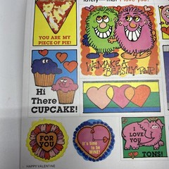 Vtg 1985 Stickers Troll Associates Reading Book Club School Valentine Theme NEW