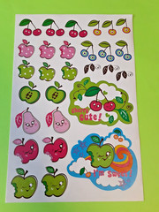 Cute fruits large sticker sheet