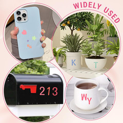 8000 Letter Stickers 60 Sheets Alphabet Stickers – Small 0.5 Inch Vinyl Self Adh