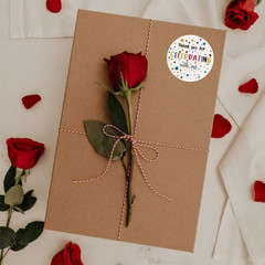 120Pcs Thank You for Celebrating with Me Stickers, Universal 1.6 Inch Celebratin