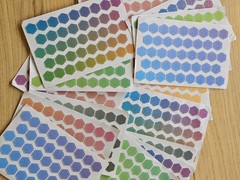 4 Pages Of Colorful Sensory Dot Stickers 43 Stickers On Each Page