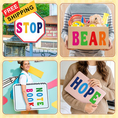 150 PCS Letter Stickers Bulletin Board Letters 12 Sheets 4 Inch, Colorful
