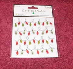 Paper Crafts Christmas Lights 3D Embellishment Stickers