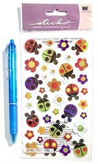 Lady Bugs Sticko Stickers Scrapbooking Card Journal Planner