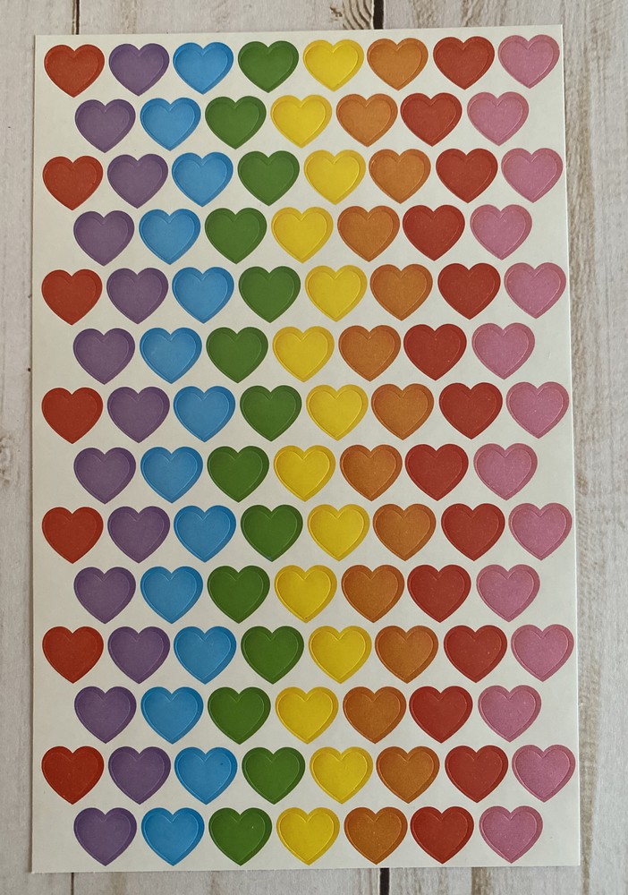 Heart Love You 105 Stickers Colorful Decorate Valentine’s Day New