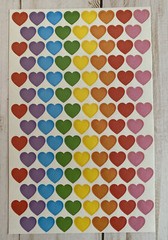Heart Love You 105 Stickers Colorful Decorate Valentine’s Day New