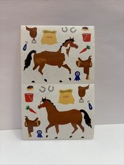 Mrs. Grossman’s Vintages Stickers 1994 Horses Feed Tack Saddle Horseshoe