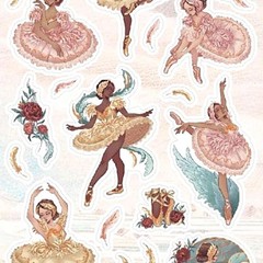 STICKII Ballet Beauty Sticker Sheet – Gold Foil Ballerina Planner Stickers
