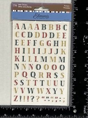 Elements by Creativity Uppercase & Lowercase Alphabet Stickers