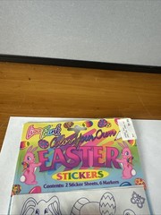 Vintage 90’s Lisa Frank Color Your Own Easter Stickers Bunny Eggs New Sealed