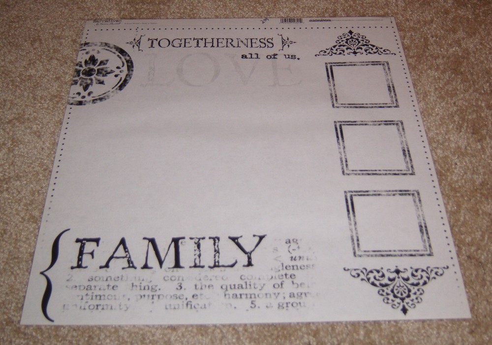 Creative Imaginations Narratives Transparency ~ Family