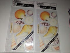 Sticko Vellum 2 Sheets Stickopotamus Sea Shells lot of 2 packs