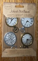 RARE Jolees Parcel Pocket Watches Time Clocks Stop Watch 3D Scrapbook Stickers