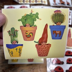 Lot 20 Sheets Anne Geddes Baby Scrapbook Stickers! Cactus Butterfly Flower