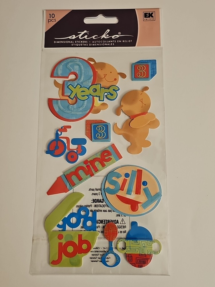 3 YEARS OLD Three Mine Potty Toys Play Sippy Cup Silly Toddler Sticko Stickers