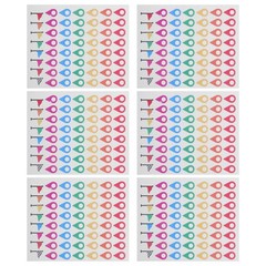 336 Pcs Self Adhesive Label Sticker Color Positioning Stickers Geographical