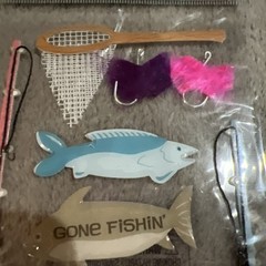 Fathers Day Fishing Tool Stickers Jolee’s Boutique EK Success Phrase