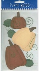 Paper Bliss Stickers Pumpkins Adhesive Embellishment 3D Pumpkin Patch Halloween