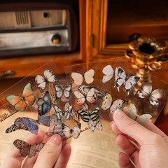 100pcs Vintage Butterfly Flowers Stickers Large Box DIY Scrapbooking Supplies