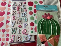#854 – LOT OF 3D FLAT & GEMSTONE STICKERS – JOLEE’S LG CACTUS FOREVER IN TIME