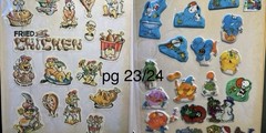 1 Full Binder Page front/back Vintage 80s 90s Stickers Puff Scratch n Sniff Good