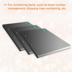 1 Set 1 Inch 1 to 100 Consecutive Number Stickers for Box, Black