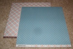 My Mind’s Eye 12×12 Scrapbook Paper Lot of 10 w/CutOuts ~ American Made Flag