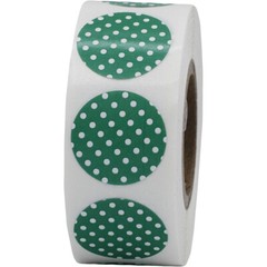 Circle Polka Dot Stickers | 0.75″ Inch Round | 500 Pack | Pick One Color