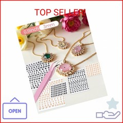 Liobelon 6 Sheets 0.11inch Tiny Letter Stickers Self Adhesive Alphabet Number St
